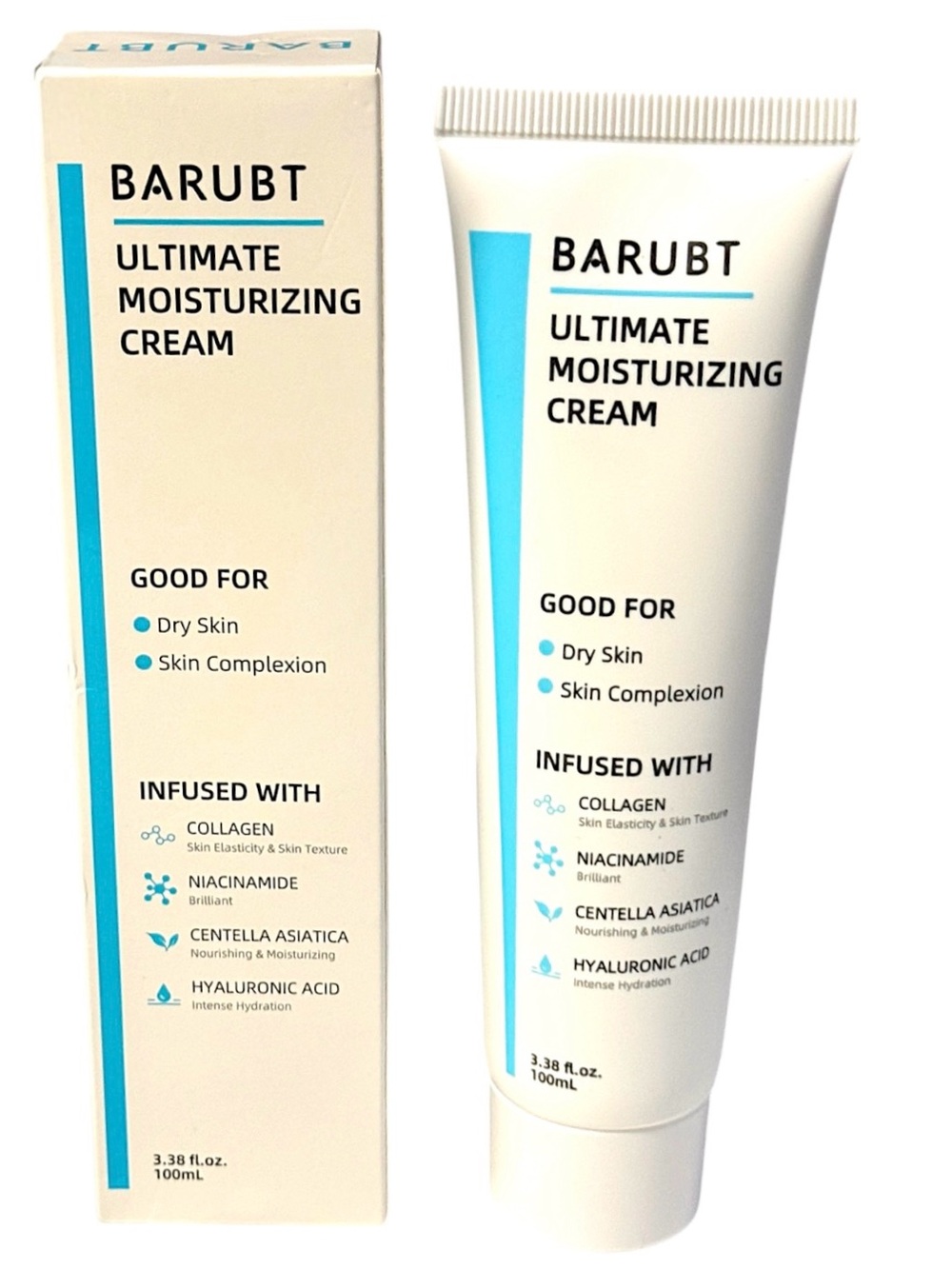 BARUBT 2 Pc Bundle Ultimate Moisturizing Cream Face 3.38 Fl Oz NEW $80 Sealed